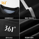 361 Swimsuit Men's Suit Swimsuit Youth Adult Boys Large Size Swimming Top Men's Hot Spring Swimming Shorts Set Black [Single Short Sleeve Top] XL Height 170-180cm Weight 65-75kg