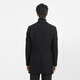 Lilang Light Fashion Men's Clothing [Far Infrared Warm] Woolen Coat Men's Long Knitted Wool Jacket Q4DYR204 Black M (165)