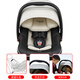 fengbaby newborn car child safety seat baby portable car basket-type infant cradle 0-15 months 3C meter black - ridge protection version