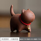 Purple sand kitten tea pet creative cute cat can raise tea fun tea table tea play tea art ornaments tea set accessories Zhuni purple sand kitten tea pet