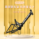 ICOLOUR folding bicycle for adult men and women ultra-light portable bicycle variable speed shock absorbing commuter scooter trunk without installation [No installation] Top-fitting version single speed - fashionable black 22 inches [suitable height: 150-180cm]
