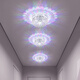 Moko Crystal Corridor Aisle Light Net Red Ceiling Light Entry Porch Light Surface-mounted Downlight Open Hole Embedded Balcony Light Large_LED 14W Three Color Light + White Light Concealed Model - The ceiling needs to have a hole of 5-10 cm