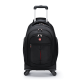 CROSSGEAR Swiss backpack trolley bag for men and women, fashionable large-capacity multi-functional travel bag, luggage bag, student trolley school bag, four-wheel boarding case - black