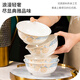 Haoya Jingdezhen Ceramic Rice Bowl Noodle Bowl Large Capacity Soup Bowl Good-looking Home Time Walk 6 Inch 4 Pack