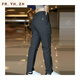 Fr.yh.zh Qizhe Business Herren neue Gelegenheitshosen vielseitiger modischer atmungsakter gerader Kraft Long Hosen 838 838 Light Green 31 (vorgeschlagen 125-135jin [Jin ist 0,5 kg]
