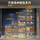KAMAN Blind Box Storage Display Rack Transparent Dustproof Lego Brick Box Rack Bubble Mart Figure Display Box Large Ladder Model Transparent 1