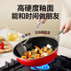 SUPOR's popular three-piece enamel porcelain pot set, wok and kitchen utensils for home use, no need to open the pot, maintenance-free pot, non-stick pan, healthy 0 fluorine enamel porcelain, 3-piece set