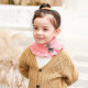 Ouyu Children's Scarf Spring and Autumn Windproof Warm Girls Scarf Baby Scarf Windproof Neck Cover Children's Knitted Scarf Fashionable and Cute B1312 Light Pink