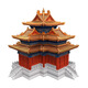 小小建筑师积木榫卯 智慧宝盒 千年隼角楼积木古代榫卯结构建筑国 特大故宫角楼86809粒【亚克力盒