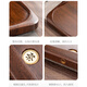 Feixiang whole solid wood tea tray natural walnut grain tea table tea tray simple household large tea table drainage tea tray Jinghua Shuiyue - walnut grain 65*32*2.8 2024 new solid wood tea tray - store manager recommendation