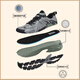 
LeTTO (LOTTO) hiking shoes men's shoes summer breathable running shoes outdoor cross-country hiking sneakers men 1071 black 41