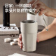 Jingdong-made coffee cup 316 stainless steel thermos cup portable water cup 480ml silver gray