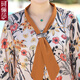 Colisie Mom Fashion Set Summer Kurzärmler gedrucktes T-Shirt Rich Lady Skin-freundlich und atmungsaktives Chiffon-Hemd Frühling und Sommerhosen ARY-6630 Little Red Flower [Single Top] 2XL (empfohlen 100-115 Jin [Jin gleich 0,5 kg])