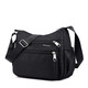 Nuzheng large-capacity middle-aged and elderly women's bag new nylon canvas shoulder crossbody bag women's backpack middle-aged mother bag black large size 24*29*13cm