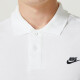 Nike T-Shirt Kurzärärmelte Herren Sommer Neuer Klassiker Lapel Polo-Hemd Fitness Sportswear atmungsaktives lässiges Top FN3895-100 White S