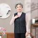 Yaya (YAYA) grandma down vest for women and the elderly, inner waistcoat, middle-aged and elderly mother's outer wear autumn and winter vest jacket K Purple XL