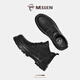 
Minglang MELLEN men's boots Martin boots winter versatile retro workwear couple's snow boots heightened outdoor mid-to-high top hiking shoes black 42