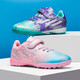 Feelaces Kinderfußballschuhe gebrochene Nägel für Männer und Frauen Falcon Messi Student Trainingschuhe für Kinder tf künstliche Gras -Turnschuhe 6195 Mandarin Duck Pink Purple gebrochene Nägel 38 [Socken + Ballbeutel + Schutzbrett]