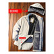 Holzspecker -Baumwolljacke für Männer im Winter Neue Kapuze abnehmbare Herren -Baumwolljacke Trendy Marke Arbeit Jacke verdickte warme Baumwolljacke Winter Kleidung Khaki [mit Samt verdickt] xl