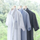 
GLOY/ZENITH summer cotton shirt men short-sleeved striped youth casual fashion versatile shirt men fresh literary men's top 9740 black L (110-125 Jin [Jin equals 0.5 kg])
