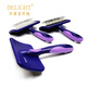 Delight's Ship's Notes Double Purple Star Pet Needle Comb Cat and Dog Hair Comb Teddy Open Knot Bichon Fluffy Hair Removal Comb Double Purple Star-Soft Needle-Small (7.5*5.2cm)