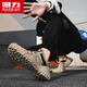 回力（Warrior）老爹鞋男百搭休闲男鞋运动跑步鞋男 3891沙色/黑41