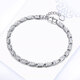 Platinum bracelet for women Pt950 platinum bracelet fashion super shiny simple couple platinum pt950 platinum bracelet about 5.4 grams 16+2cm
