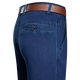 Pier Cardin Light Luxury High-End High-Wist-End Jeans para hombres en verano Floje elástico de mediana edad y anciano Padrada informal de pantalones rectos delgados 3892 Modelos negros 29