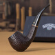 沙芬（SAVINELLI）意大利罗马风情石楠木烟斗套装P104R黑烟嘴677弯斗进口烟斗 【经济套装：烟斗+基础配件】