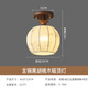 Pinmeng Full Copper American Retro Living Lights Aisle Aisle Nanyang Balcón de entrada de entrada de la habitación medieval Balcón de puerta francesa 9717