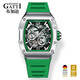 
BONEST GATTI German watch men's mechanical watch barrel type fully automatic men's watch Valentine's Day birthday gift silver green BG9903-A4