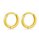Nianfu earrings 2022 new trendy niche design high-end 2023 trendy 18k gold glossy aperture earrings for women 1