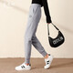 
Danbedit extended hoodies for women spring 2022 new style extended tall 175 tie feet ins trendy fashion loose casual sports pants 13588-1 gray length M
