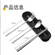 Double gun 304 stainless steel portable tableware two-piece set chopsticks spoon home travel student adult tableware set