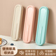 WORTHBUY student cutlery box storage empty box portable take-out travel student chopstick box children's household spoon single pack D style Mika bear