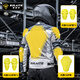 SULAITE Summer Cycling Suit Men's Motorcycle Rally Suit Motorcycle Suit Anti-fall Breathable Rider Suit Women's Jacket Coat Rally Suit Beige [Slow Rebound Protective Gear/Breathable Mesh] XL