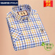
MASTER POLO American Paul official brand pure cotton free plaid short-sleeved shirt men's summer men's business casual shirt D2629 41/180/XL