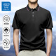 
JEANSWEST LIFE 2025 new short-sleeved polo shirt men's lapel t-shirt solid color top men's men's polo shirt gray 698 XL (recommended 110-125 Jin [Jin equals 0.5 kg])