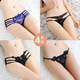 Yan Beiwei Tanga Women Spitze sexy taille hohl hohl transparente junge Frau Unterwäsche Romantische Versuchung reine wünschenlose Slusts [4 Pakete] 922 Schwarz + 219 Wassermelone + 983 Lila + 219 Schwarz M [Empfohlenes Gewicht 80-120 Jin [Jin gleich 0,5 kg]]