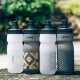 Xidesheng (XDS) Xidesheng Sports Kettle JT-WB230 Capacidad de equipos de conducción al aire libre 700 ml de gris oscuro a cuadros