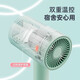 AUX hair dryer for students in dormitories, low power 800W quick-drying household hair dryer, negative ion hair care, does not hurt the power generation, portable hair dryer AH7008 green green blue light negative ion + three-speed temperature control 800W for dormitories