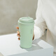 
Lock Lock (LOCK/LOCK) Meet the Vitality Bounce Coffee Cup Simple Business Office Portable Car Large Capacity Thermal Cup LHC3271MIT Mint Green 400ml