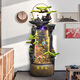 Botianxuan Fengshui Wheel Crown Topfstockfließung Wasser und Geld Ornamente Firma Büro High Mountain Circulation Wasser Landschaft Fischtank Dekoration 9928 Kleine 47*36*111 cm