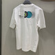 Adidas Hombres de manga corta para hombres Summer Summer New Sportswear Correr Camiseta de cuello redonda de tendencia a media manga transpirable HC9717 White L