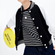 Little MO&Co. Children's clothing spring and autumn boys' baseball uniforms girls' jackets children's jackets thin medium and large children black 100 110/52