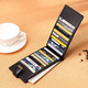 WILLIAMPOLO Emperor Paul Wallet Women's Card Bag Women's Lambskin Long Ultra-Thin Multi-Card Card Bag Diamond Business Card Clip Bag Black