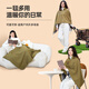 BREON Graphene Heating Shawl USB Heating Blanket Electric Heating Shawl Can Connect to Power Bank Warming Blanket Washable Home Office Electric Blanket Leg Warmer as a Gift for Girlfriend Cedar Apricot 1500*800*0.1mm
