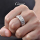 GsunG platinum ring men's PT950 nine-character mantra ring, atmospheric platinum ring, men's wide-faced personalized finger ring, custom-made gold special shot, single shot is invalid and will not be shipped.
