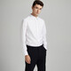 Boni [Easy to take care of] Long-sleeved shirt for men's business men's pure cotton shirt silver ion antibacterial casual shirt white VGJ11041B 41