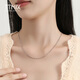 TTMIX platinum necklace women's platinum pt950 necklace platinum plain chain women's platinum plain chain clavicle chain for girlfriend 4.9-5.1g 56+2cm thick 1.1mm
